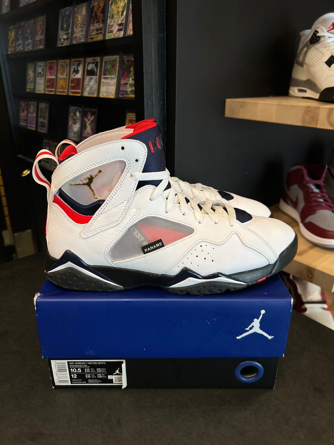 Jordan 7 Retro BCFC Paris Saint-Germain PSG (2021) Size 10.5, PREOWNED