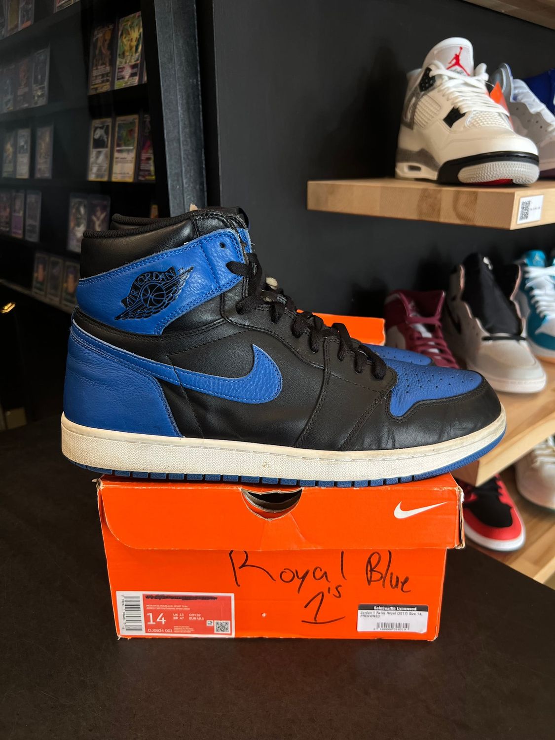 Jordan 1 Retro Royal (2017) Size 14, PREOWNED