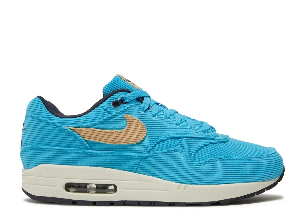Nike Air Max 1 Corduroy Baltic Blue Size 10, DS BRAND NEW*