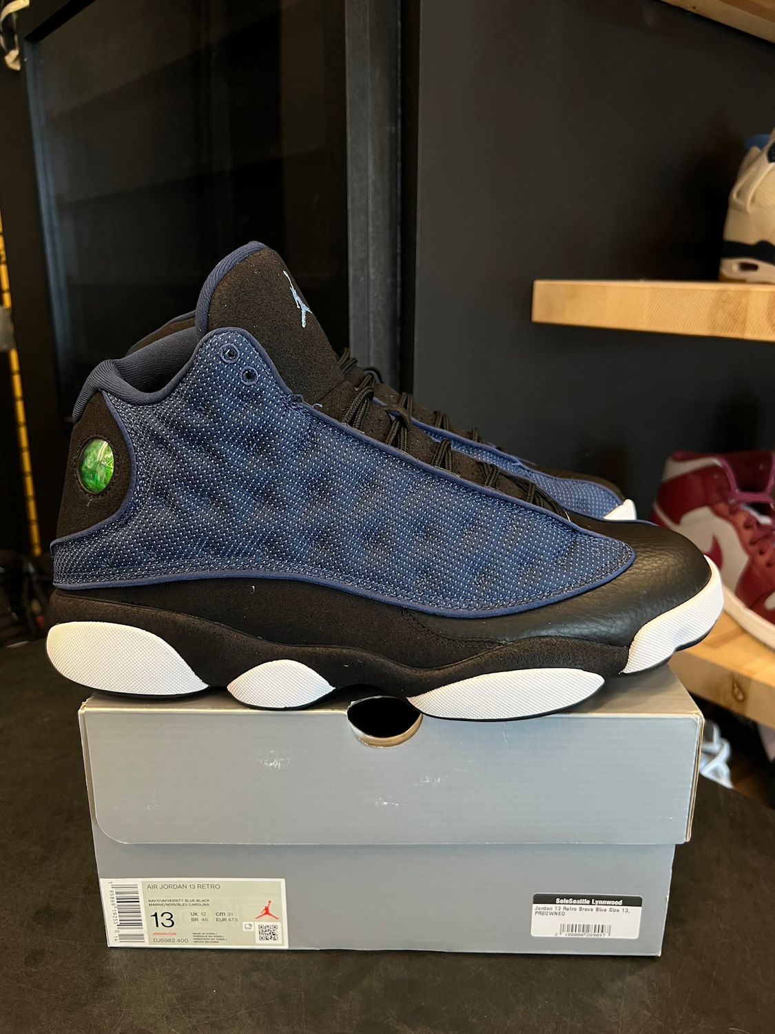 Jordan 13 Retro Brave Blue Size 13, PREOWNED*
