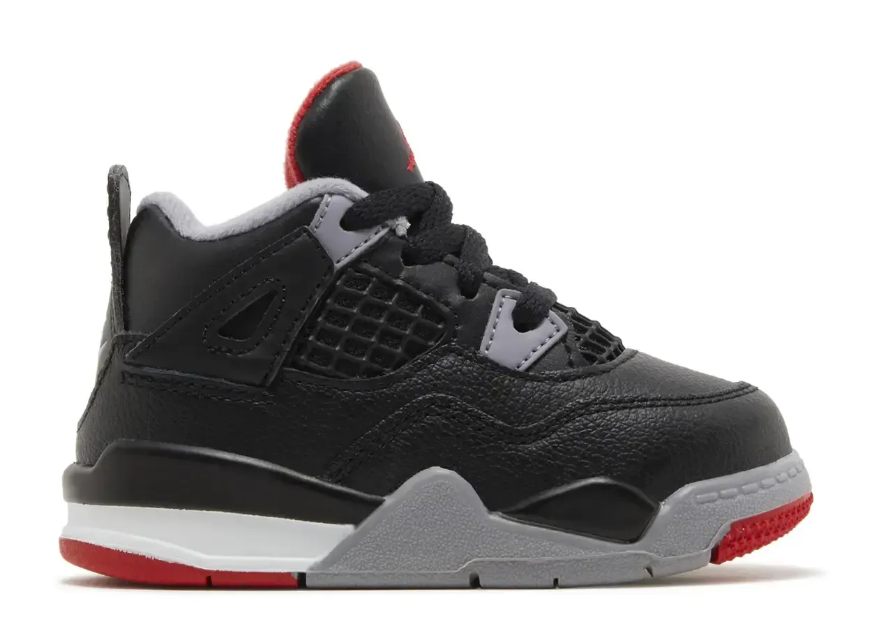 Jordan 4 Retro Bred Reimagined (TD) Size 2c, DS BRAND NEW*