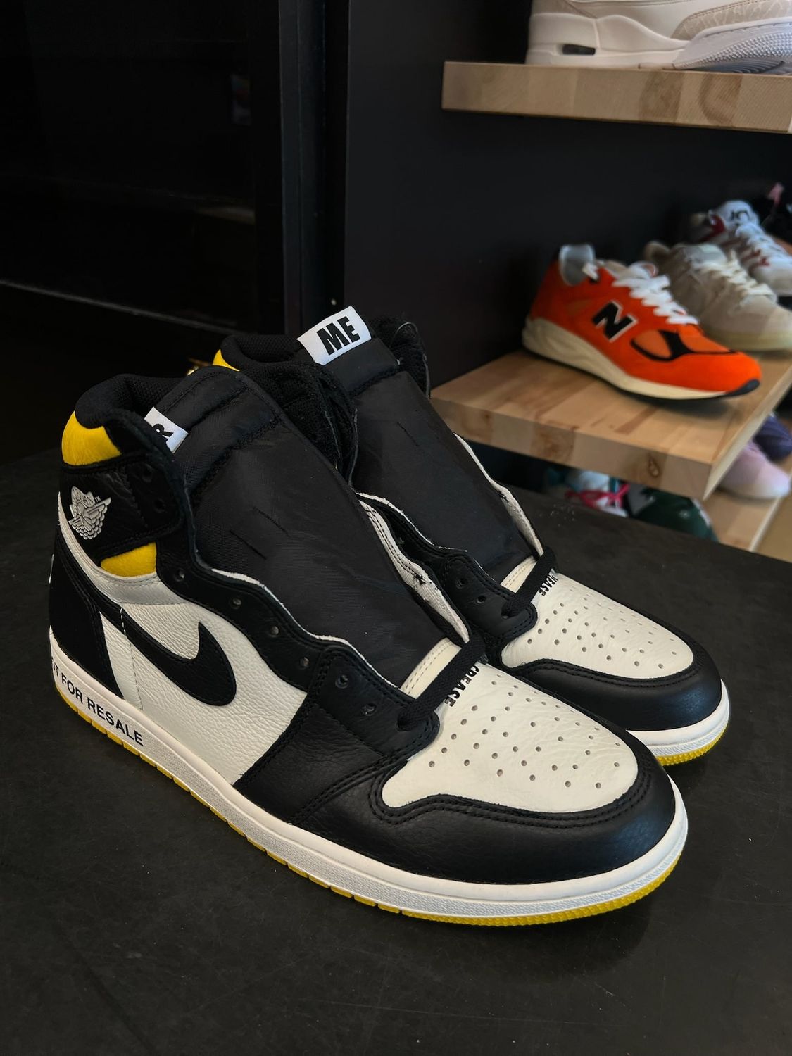 Jordan 1 Retro High Not for Resale Varsity Maize Size 12, DS BRAND NEW NO BOX*