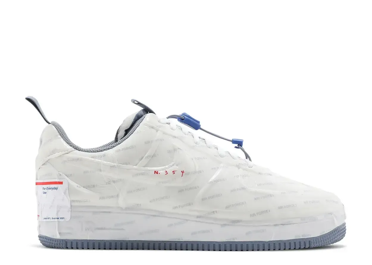 Nike Air Force 1 Low Experimental USPS Postal Ghost Size 7.5, DS BRAND NEW DAMAGED LID