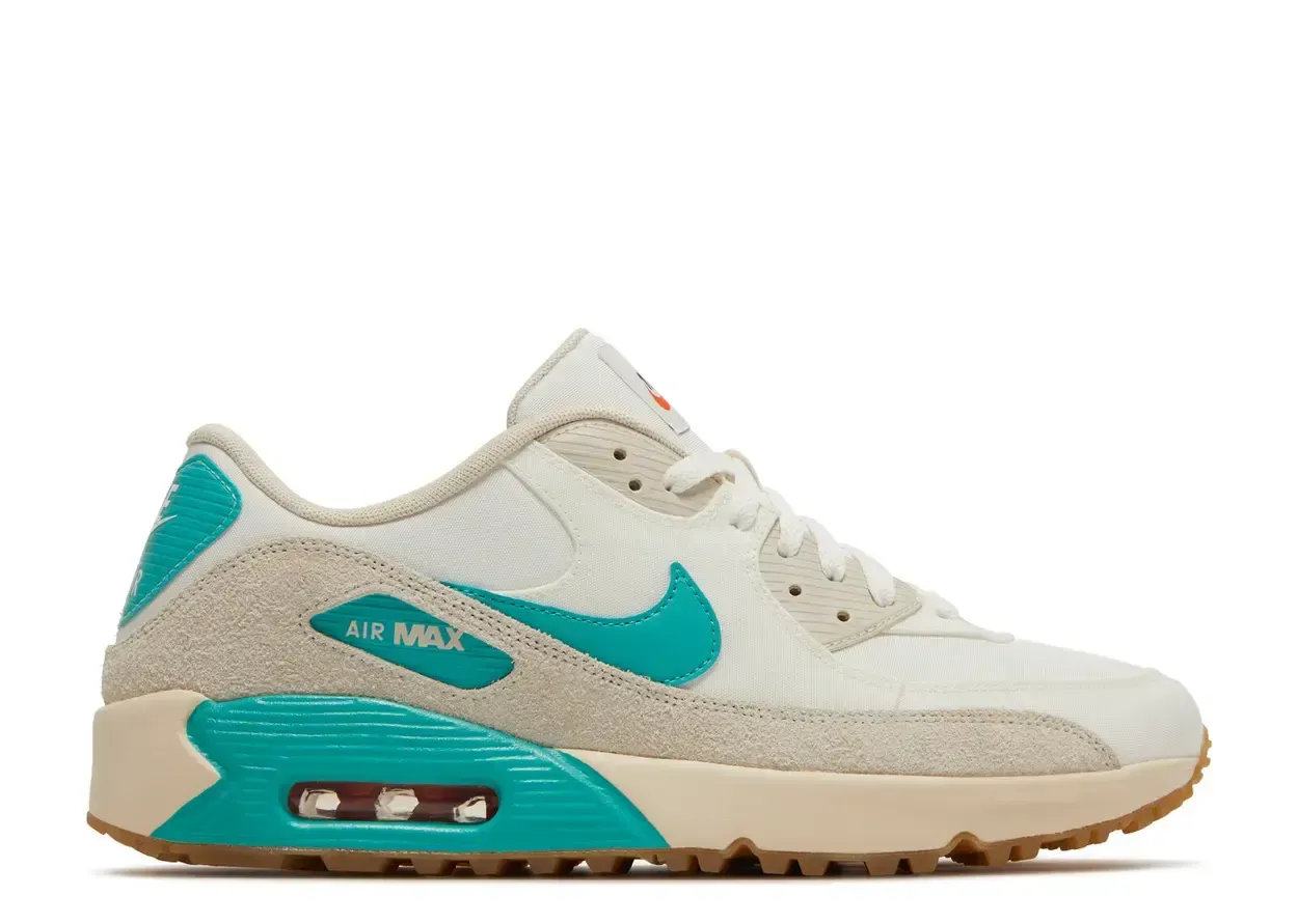 Nike Air Max 90 Golf Sail Washed Teal Size 11, DS BRAND NEW*