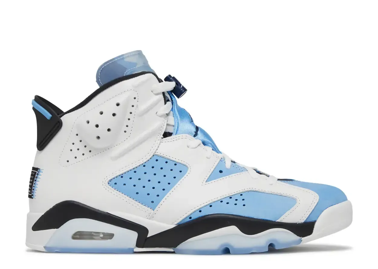 Jordan 6 Retro UNC White Size 9.5, DS BRAND NEW NO BOX