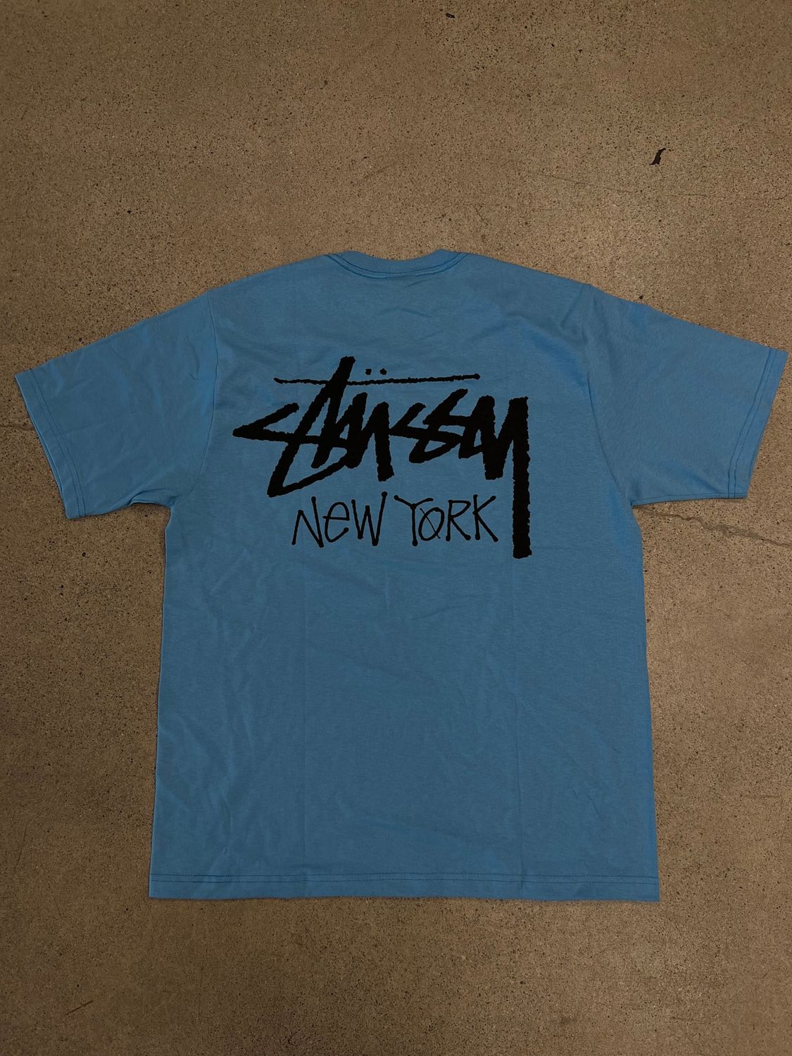 Stussy Chapter Tee New York Sky Blue Size XLarge, DS BRAND NEW