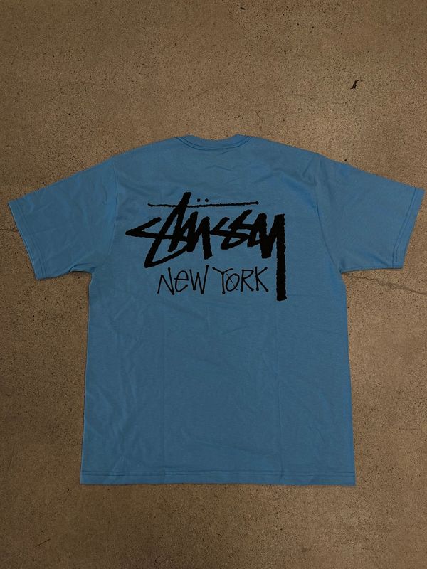 Stussy Chapter Tee New York Sky Blue Size XLarge, DS BRAND NEW
