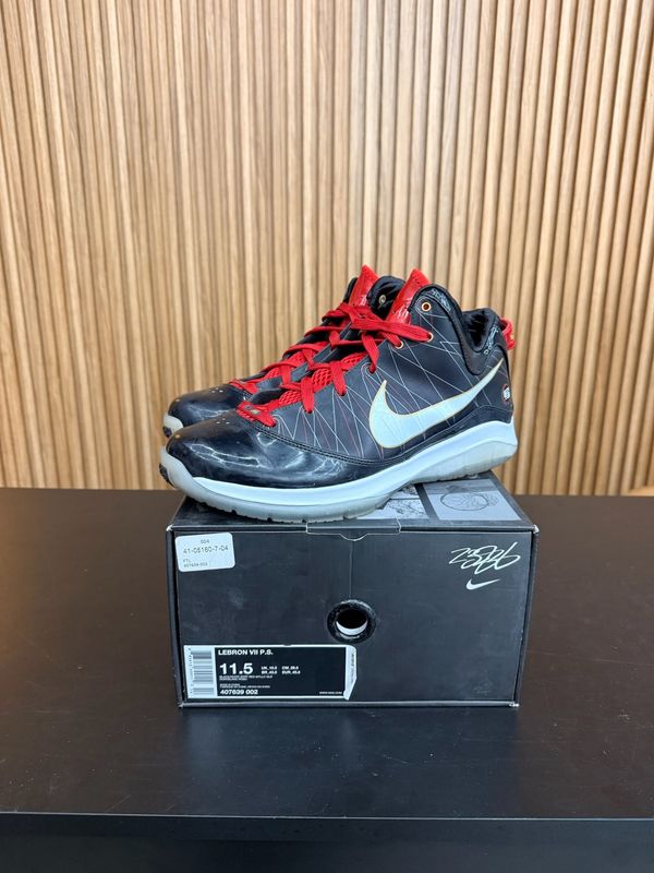 Nike Lebron 7 PS P.S. Bred Size 11.5, PREOWNED*