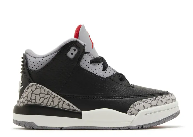 Jordan 3 Retro Black Cement (2024) (TD) Size 9c, DS BRAND NEW*