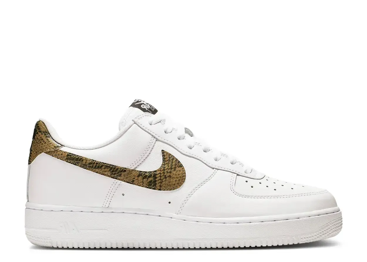 Nike Air Force 1 Low Retro Ivory Snake Size 9, DS BRAND NEW DAMAGE BOX*