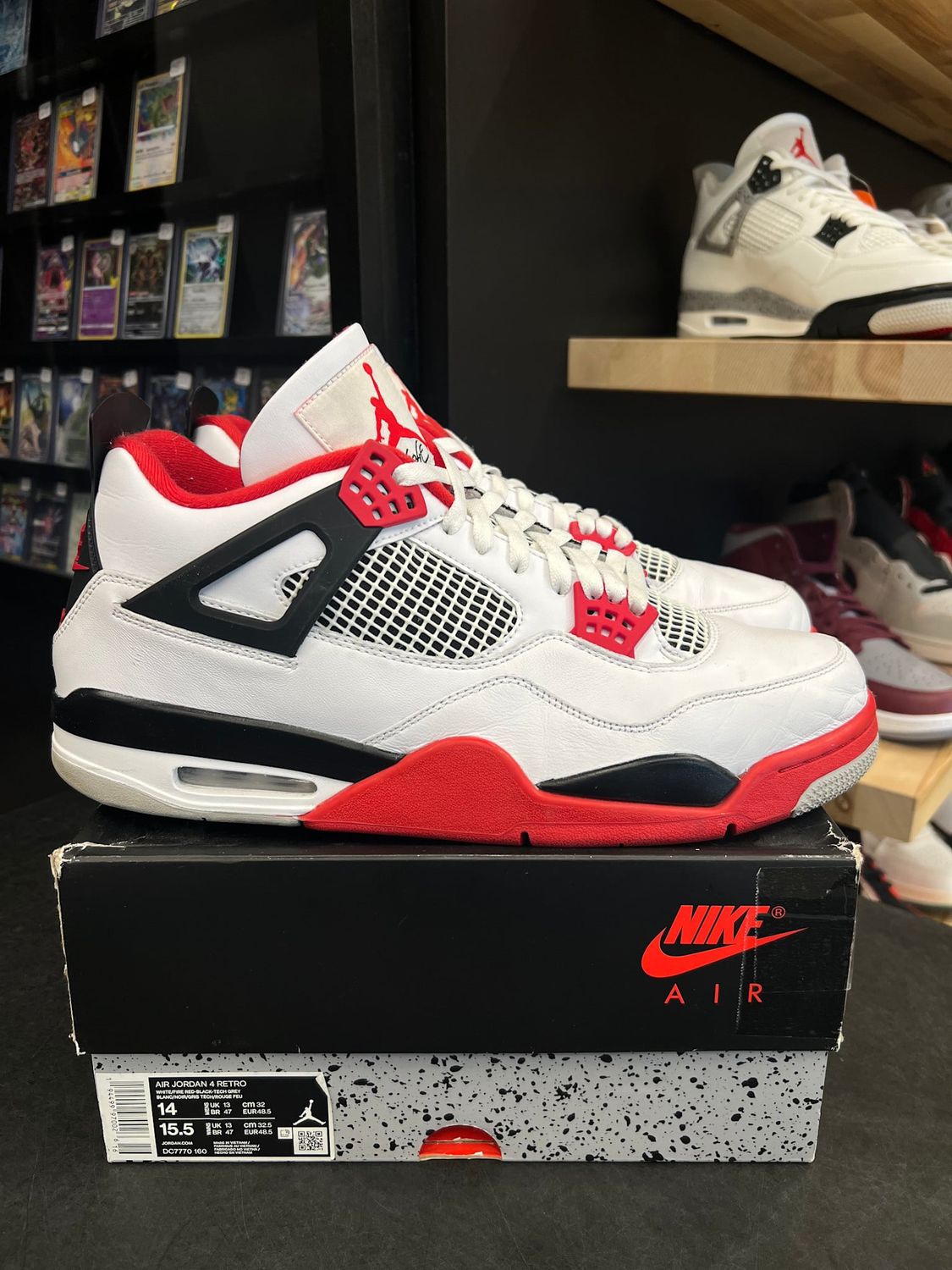 Jordan 4 Retro Fire Red (2020) Fire Red (2020) Size 14, PREOWNED*