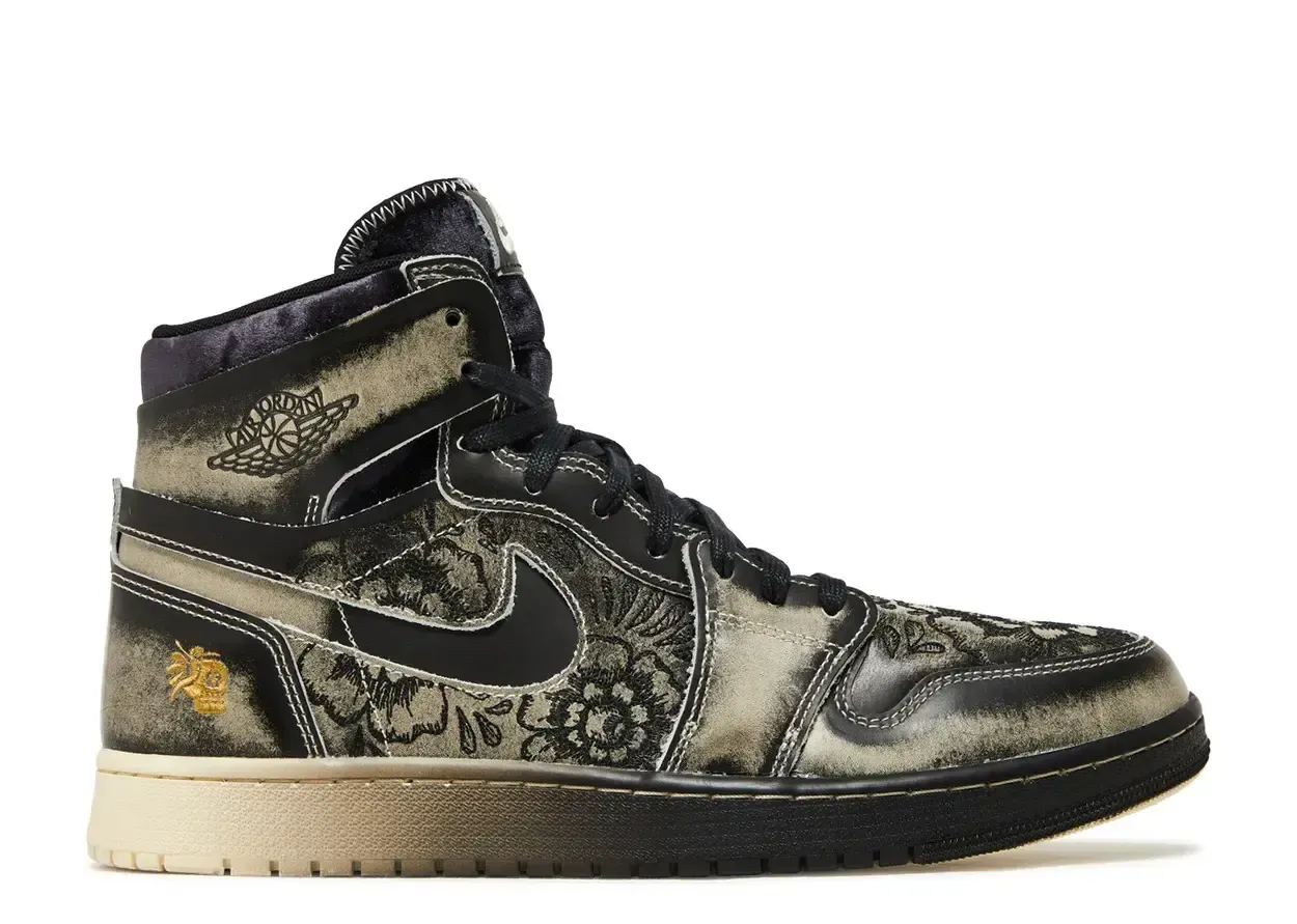 Jordan 1 High Zoom Air CMFT 2 Día De Muertos Size 8.5, DS BRAND NEW*