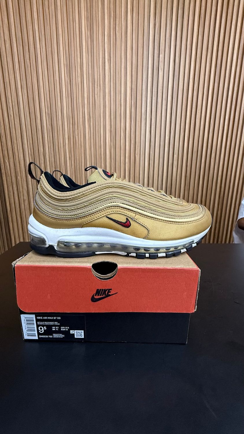 Nike Air Max 97 OG Golden Bullet (2023) Size 9.5, PREOWNED*