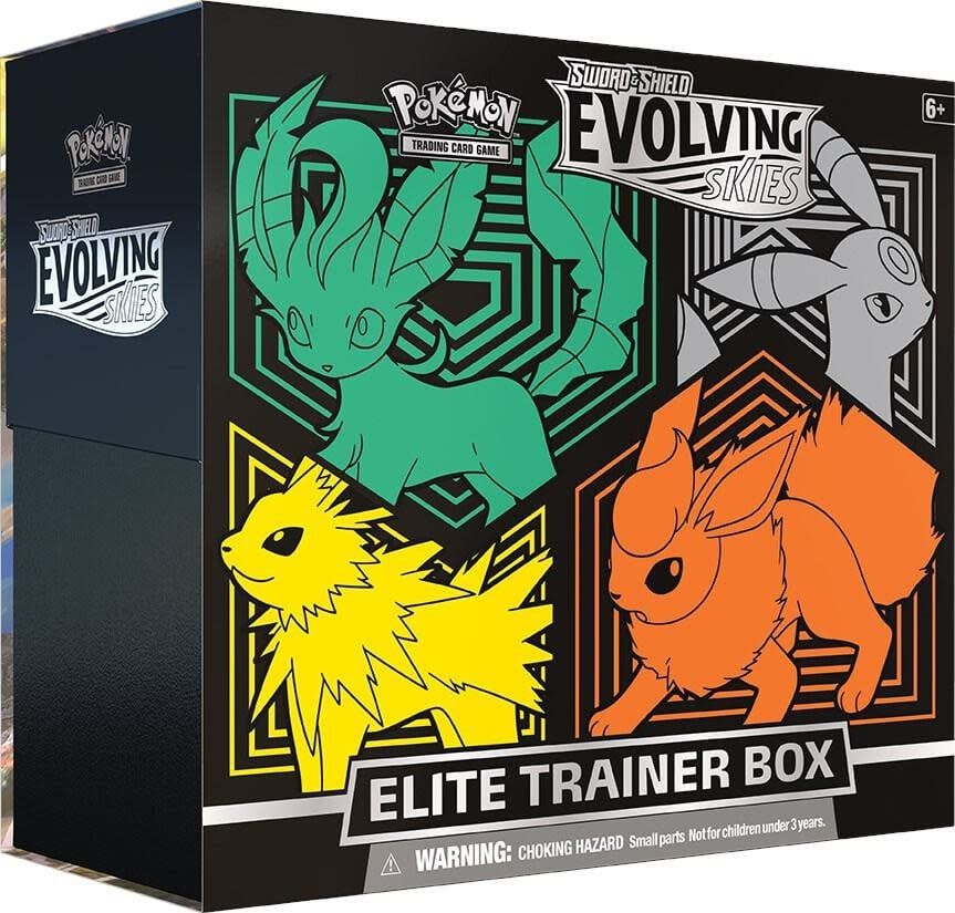 Pokemon Evolving Skies Elite Trainer Box Flareon/Jolteon/Umbreon/Leafeon