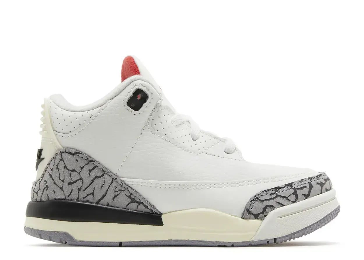 Jordan 3 Retro White Cement Reimagined (TD) Size 2c, DS BRAND NEW*