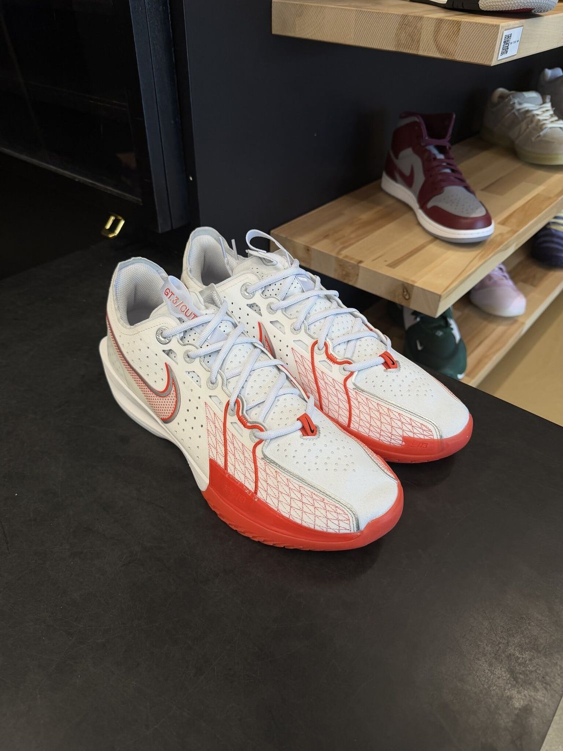 Nike Air Zoom GT Cut 3 White Picante Red Size 14, PREOWNED