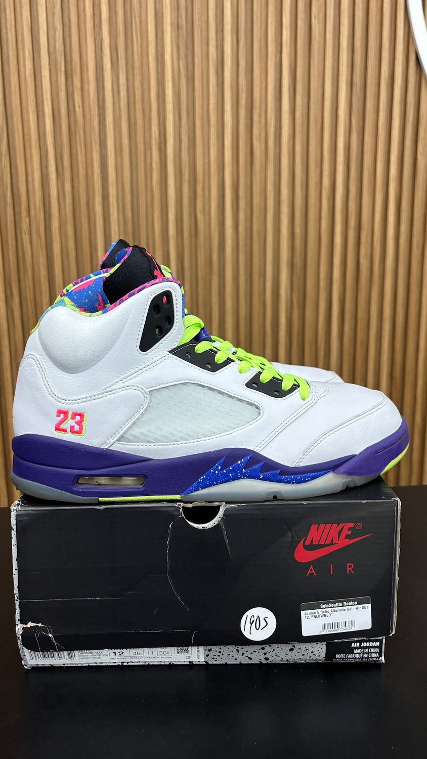 Jordan 5 Retro Alternate Bel-Air Size 12, PREOWNED*