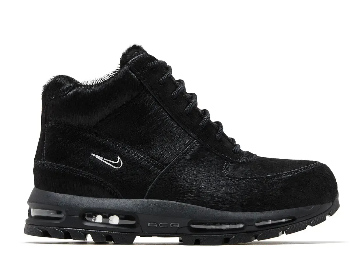 Nike Air Max Goadome Black Pony Hair Size 8.5, DS BRAND NEW NO BOX