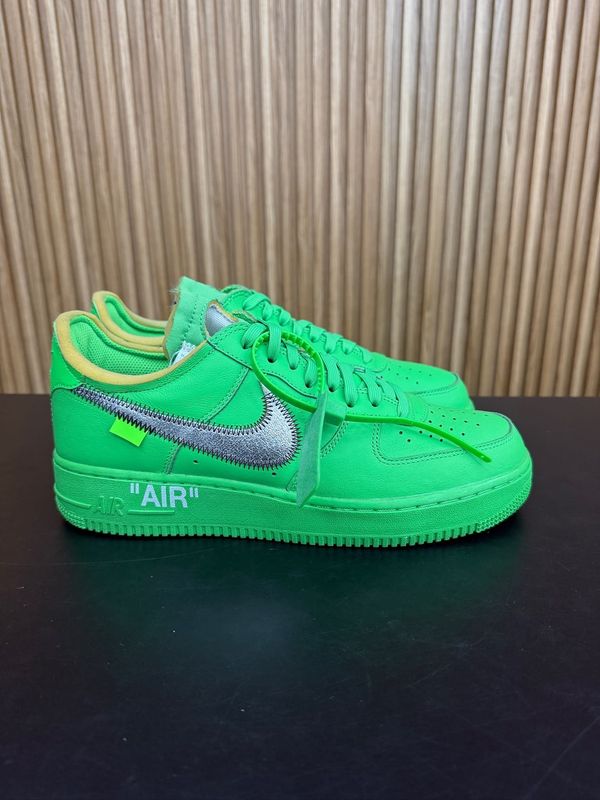 Nike Air Force 1 Low Off-White Brooklyn Size 9, PREOWNED NO BOX*