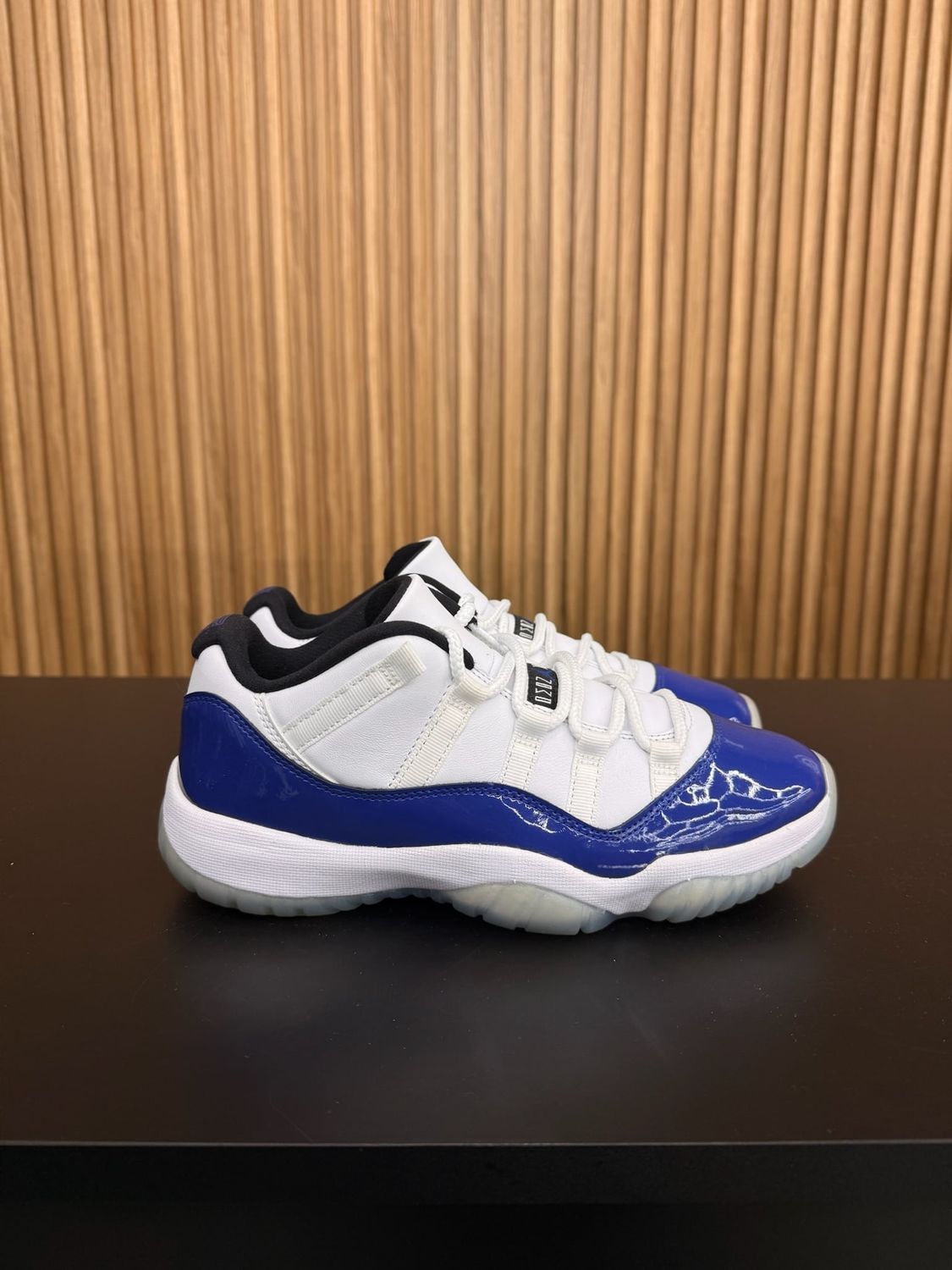 Jordan 11 Retro Low White Concord (Women's) Size 9W, PREOWNED NO BOX