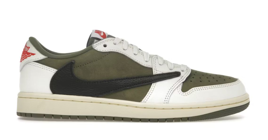Jordan 1 Retro Low OG SP Travis Scott Medium Olive Size 12, DS BRAND NEW*