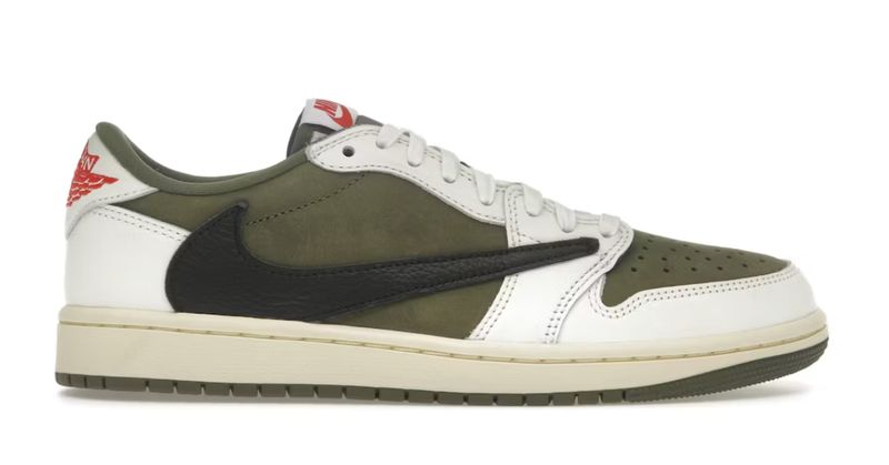 Jordan 1 Retro Low OG SP Travis Scott Medium Olive Size 12, DS BRAND NEW*
