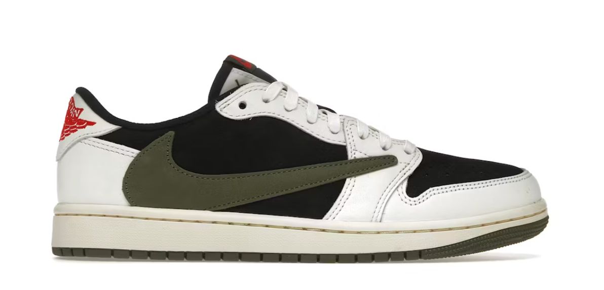 Jordan 1 Retro Low OG SP Travis Scott Olive (Women's) Size 13W, DS BRAND NEW~ missing extra laces