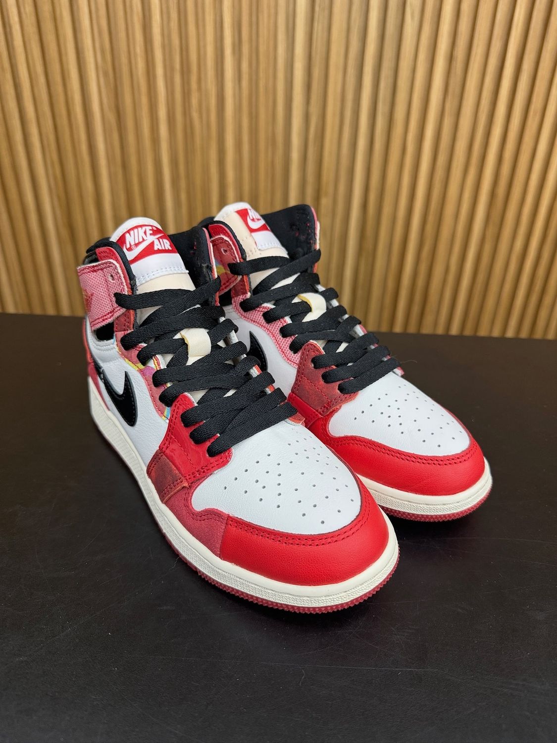 Jordan 1 Retro High OG Spider-Man Across the Spider-Verse (GS) Size 5, PREOWNED NO BOX*