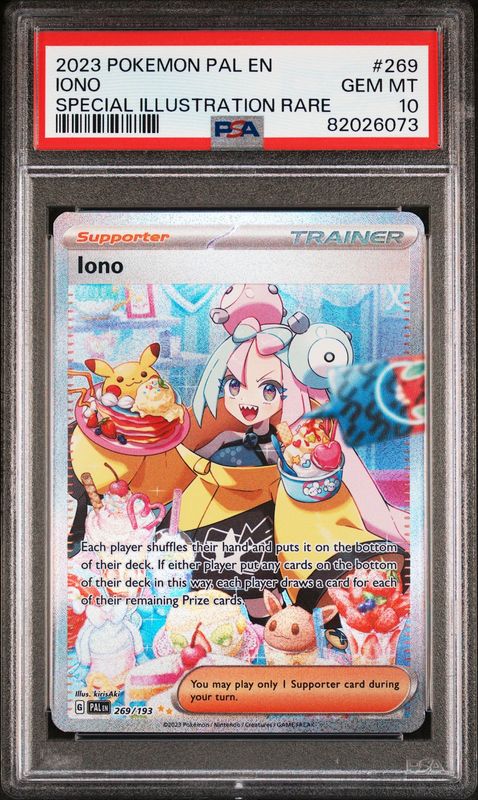 2023 Pokémon Paldea Evolved Iono Special Illustration Rare #269 PSA 10