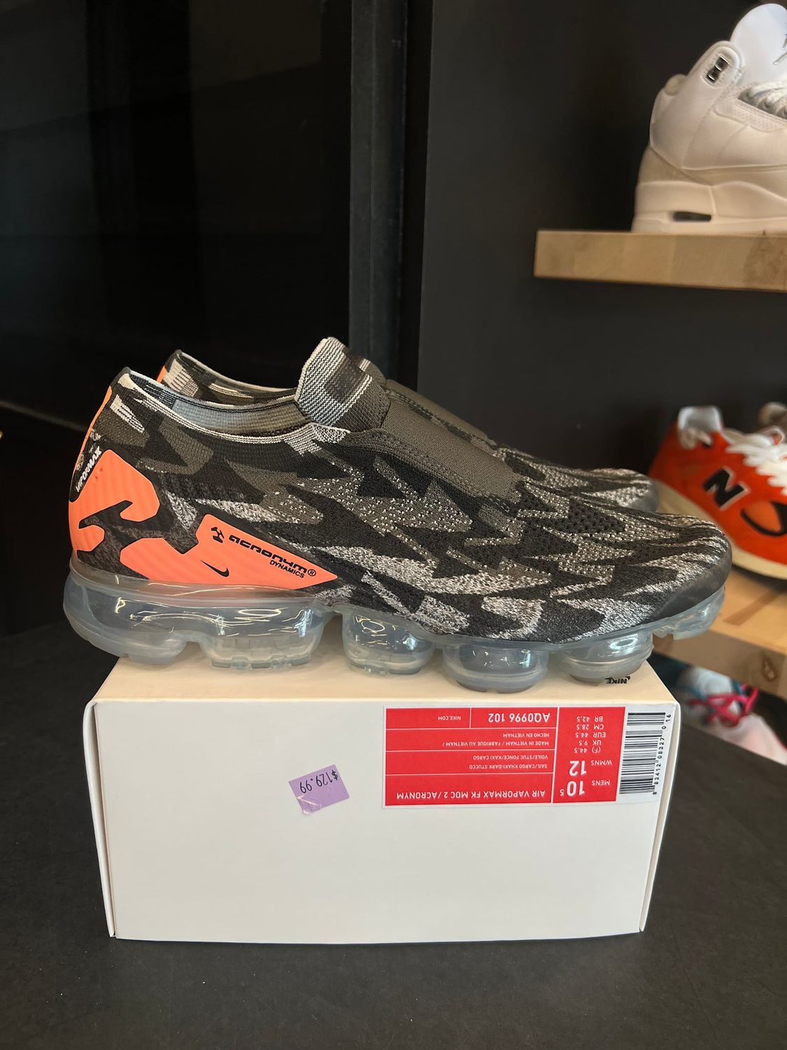 Nike Air VaporMax Moc 2 Acronym Sail Size 10.5, PREOWNED