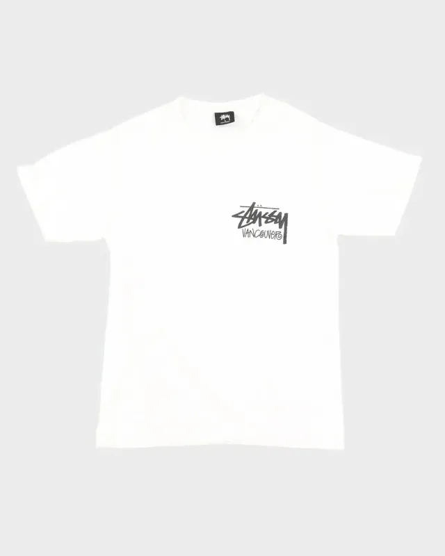 Stussy Vancouver Tee White Size Large, DS BRAND NEW