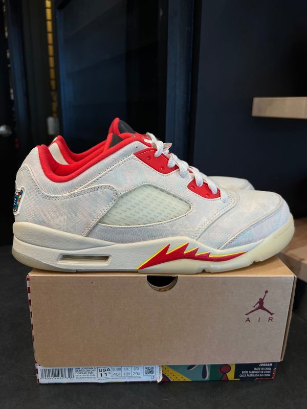 Jordan 5 Retro Low Chinese New Year (2021) Size 11.5, PREOWNED*