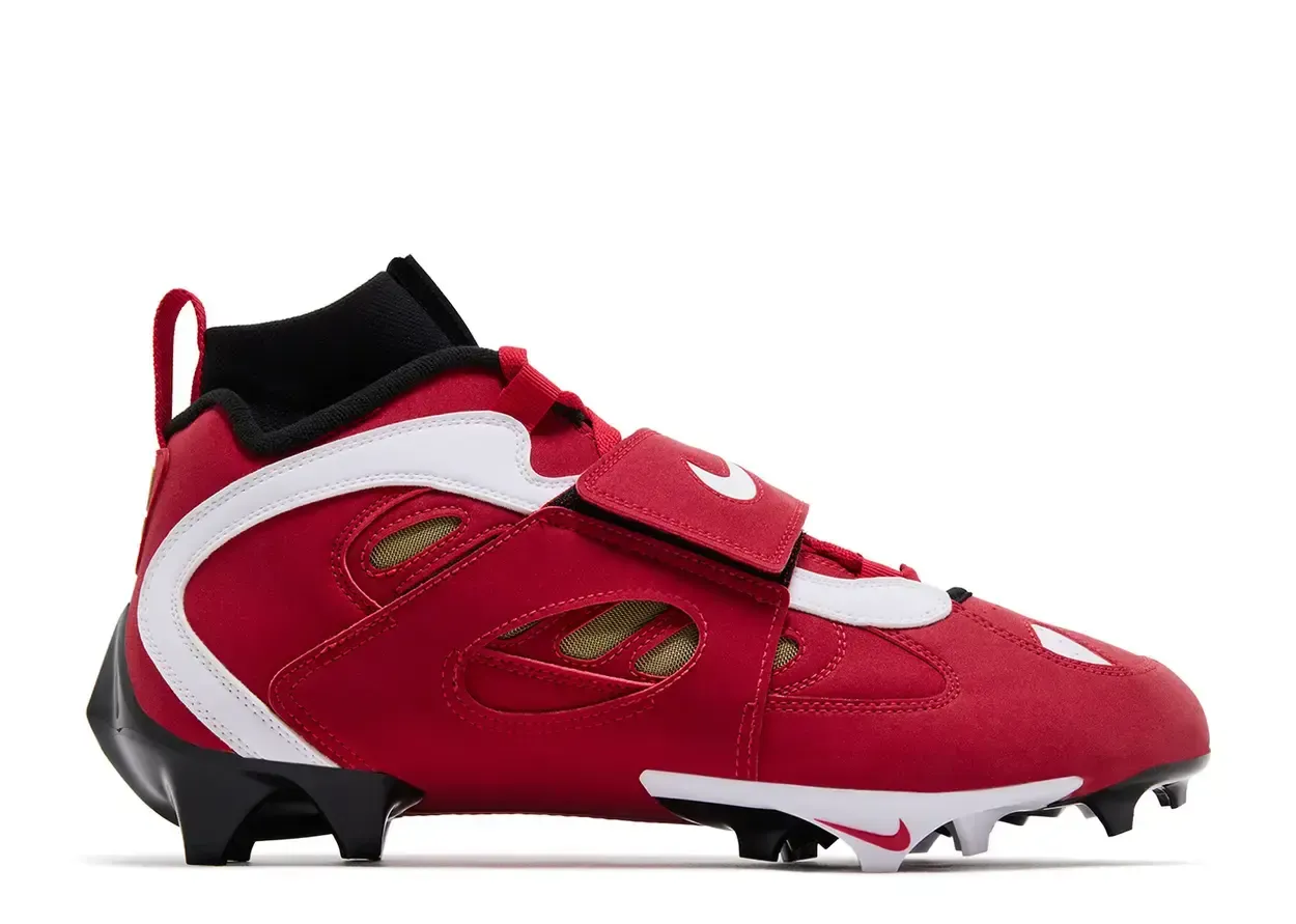 Nike Diamond Turf 2 TD Fire Red Size 9.5, DS BRAND NEW NO BOX