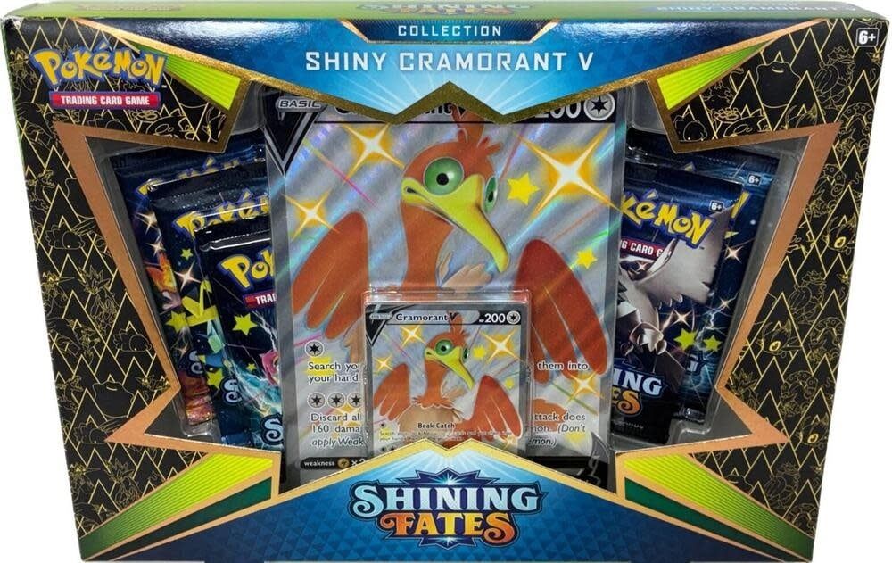 Pokemon Shining Fates Collection Shiny Cramorant V