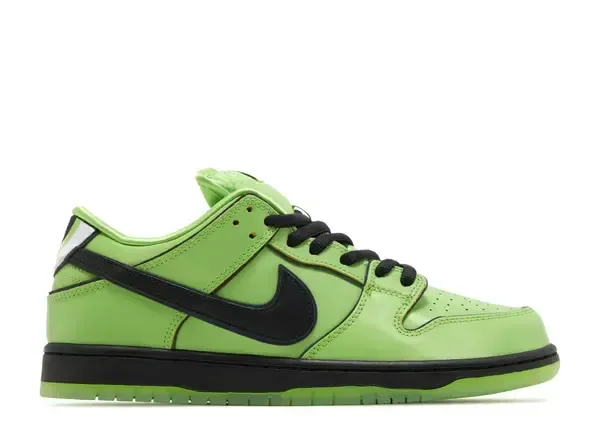 Nike SB Dunk Low The Powerpuff Girls Buttercup Size 10.5, DS BRAND NEW*