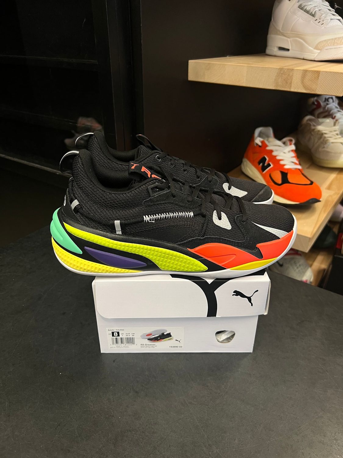 Puma RS-Dreamer J. Cole Black Size 8, PREOWNED*