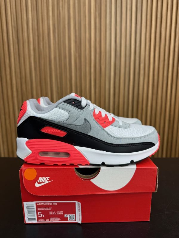 Nike Air Max 90 Infrared (2020) (GS) Size 5, PREOWNED*