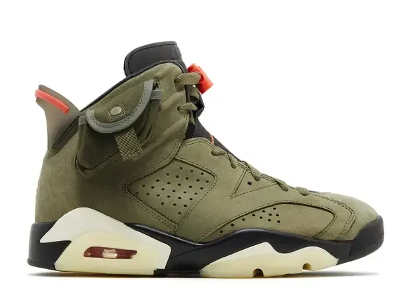 Jordan 6 Retro Travis Scott Olive Size 10, DS BRAND NEW