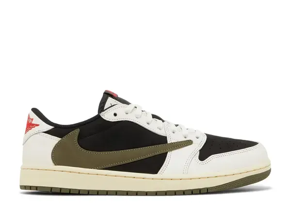 Jordan 1 Retro Low OG SP Travis Scott Olive (Women's) Size 12.5W, DS BRAND NEW