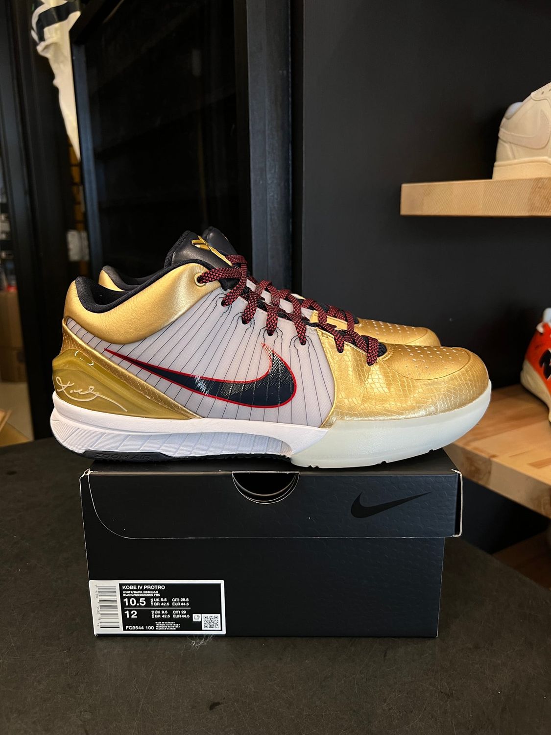 Nike Kobe 4 Protro Gold Medal (2024) Size 10.5, PREOWNED