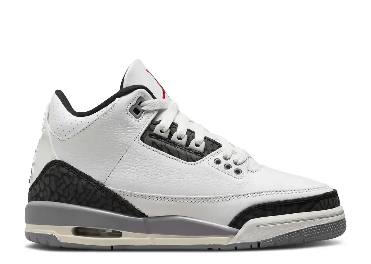 Jordan 3 Retro Cement Grey (GS) Size 4, DS BRAND NEW*