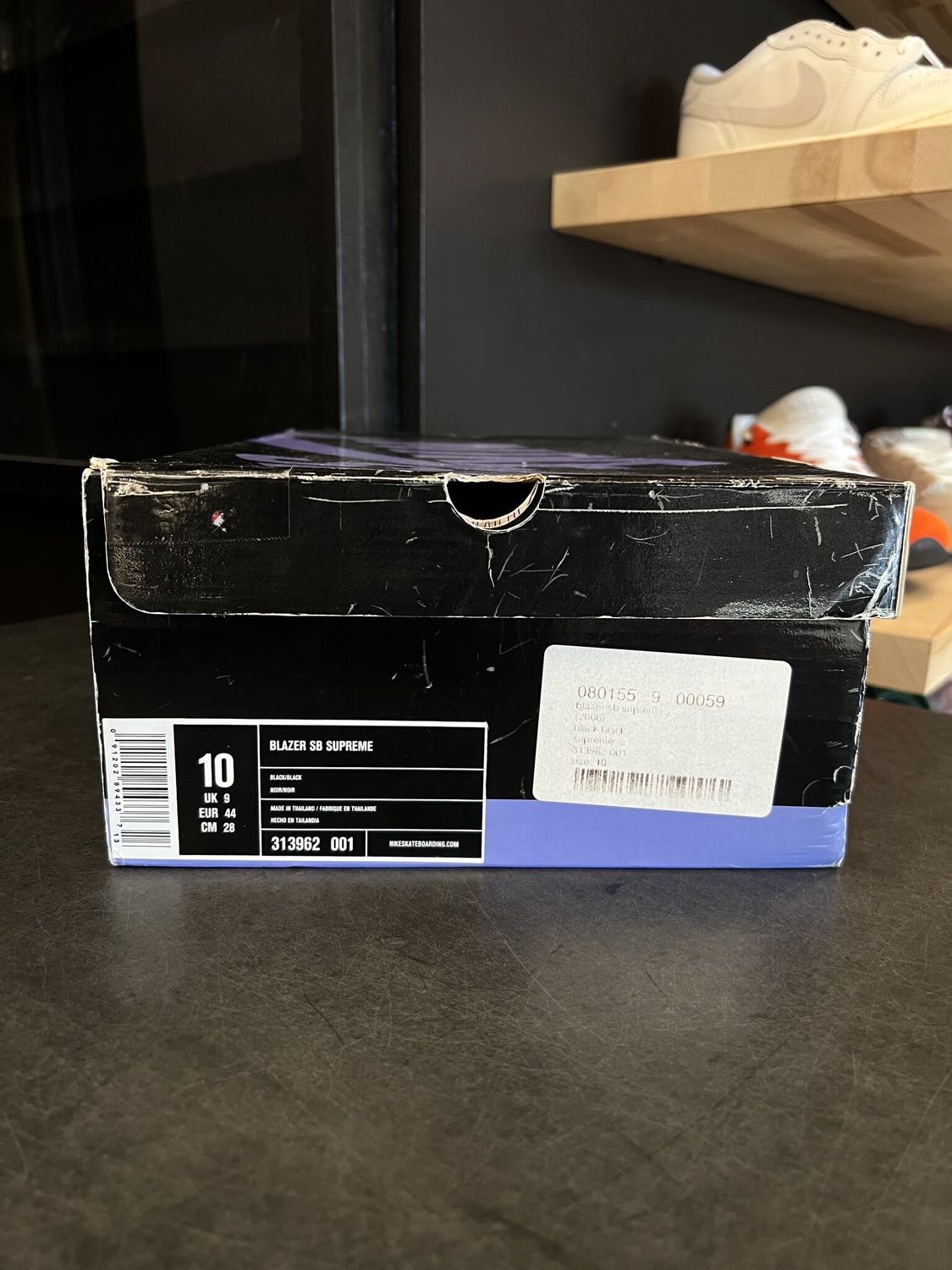 Nike SB Blazer Supreme Black (2006) Size 10, PREOWNED