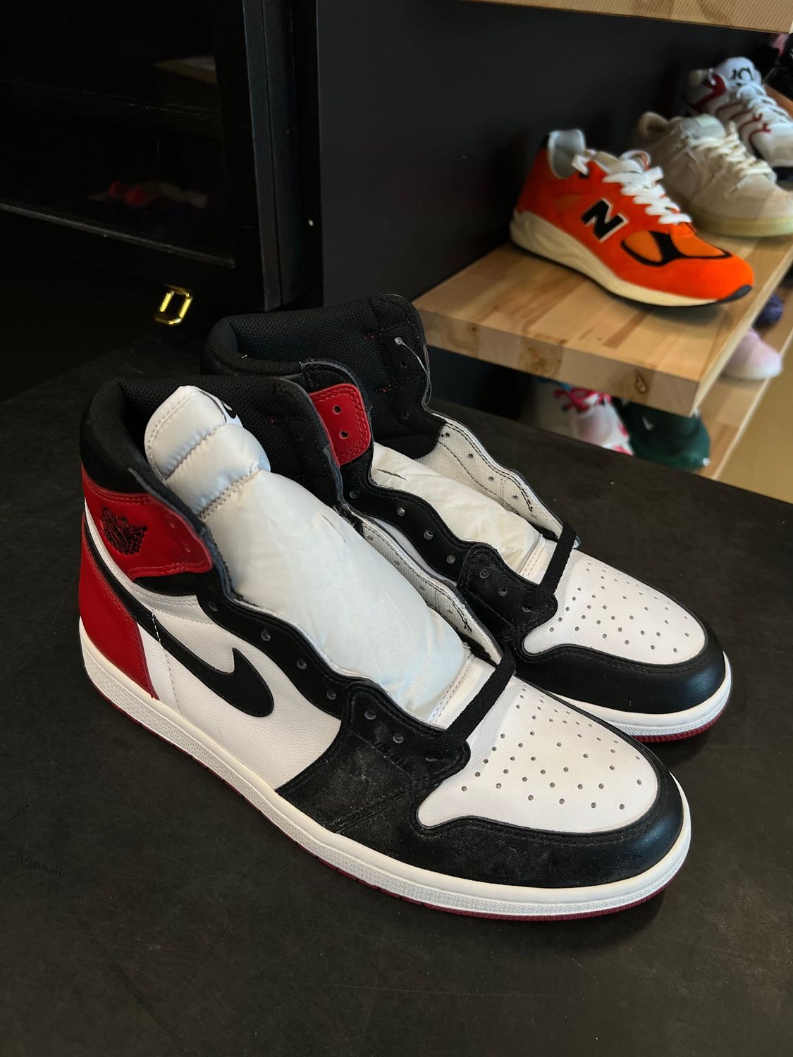 Jordan 1 Retro Black Toe (2016) Size 12, DS BRAND NEW NO BOX PROMO SAMPLE