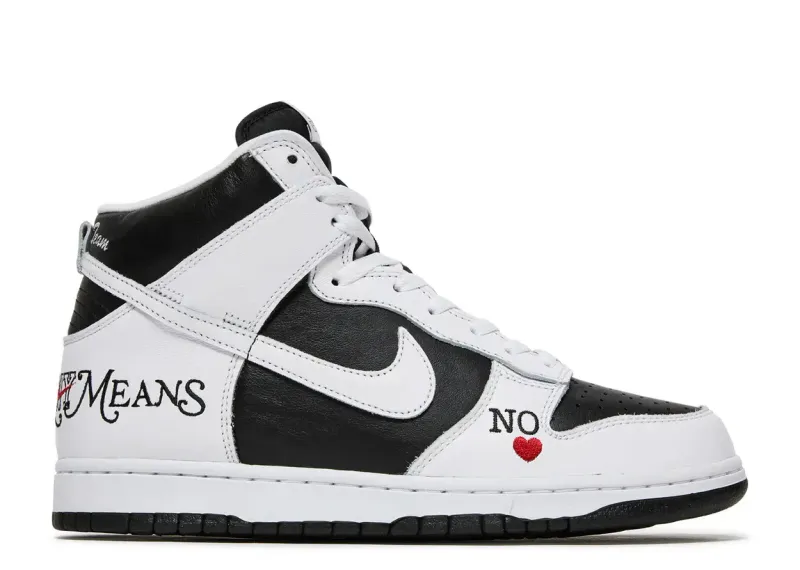 Nike SB Dunk High Supreme By Any Means Black Size 9.5, DS BRAND NEW*