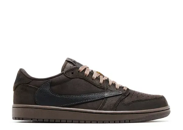Jordan 1 Retro Low OG SP Travis Scott Velvet Brown Size 10.5, DS BRAND NEW*