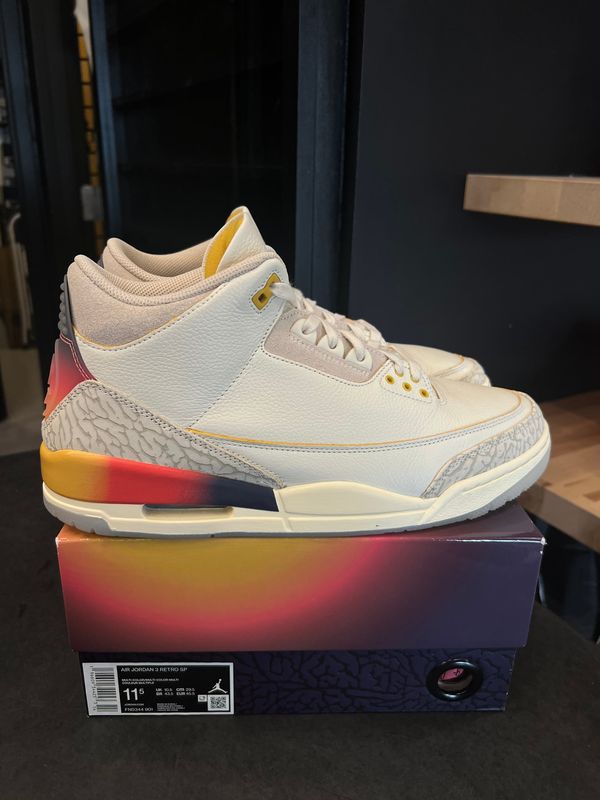 Jordan 3 Retro SP J Balvin Medellín Sunset Size 11.5, PREOWNED*