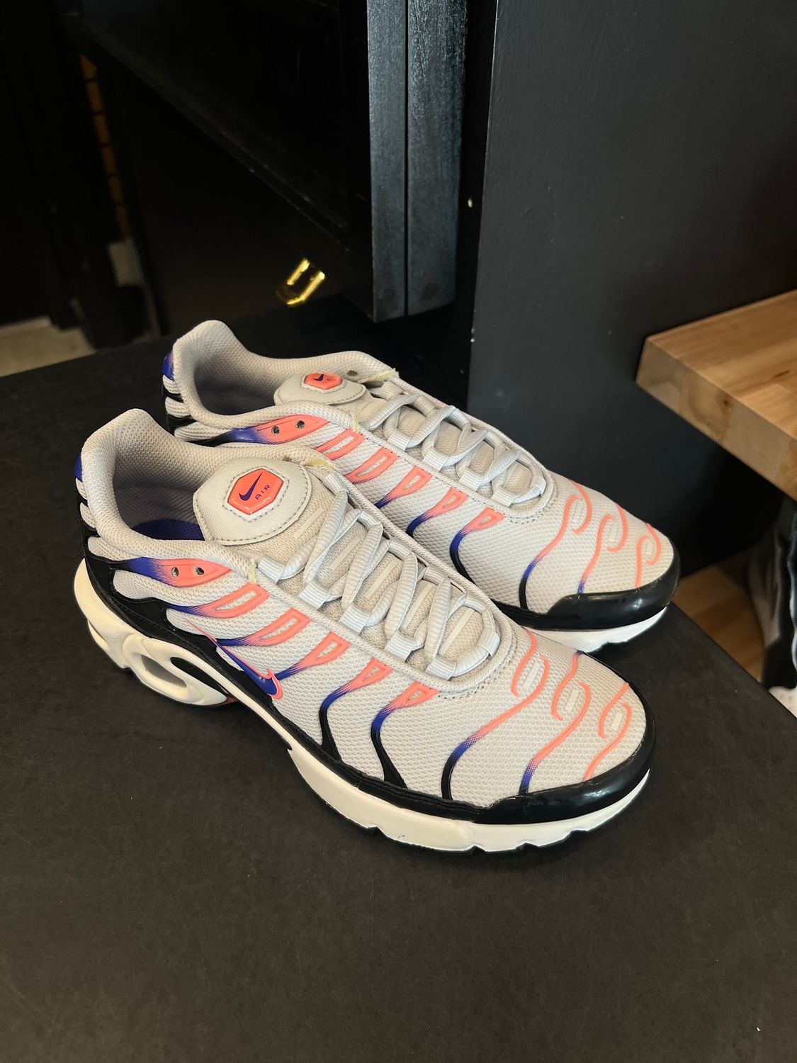 Nike Air Max Plus Platinum Violet Lava (GS) Size 4.5, PREOWNED TRIED ON