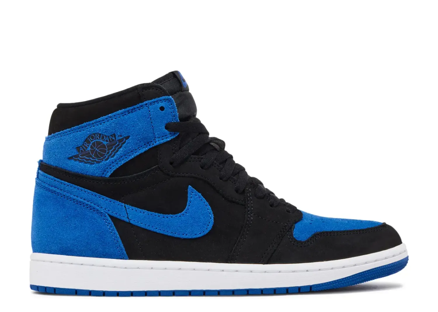 Jordan 1 Retro High OG Royal Reimagined Size 6, DS BRAND NEW DAMAGED LID