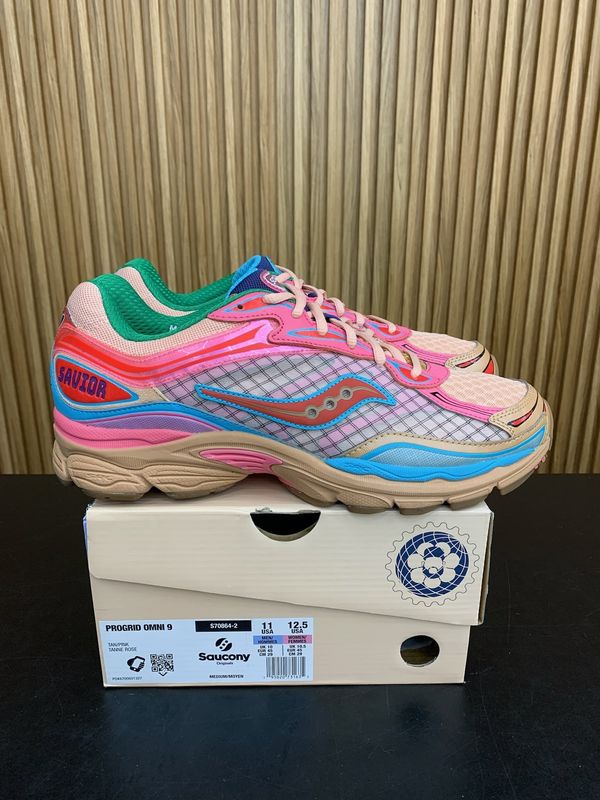 Saucony ProGrid Omni 9 Jae Tips To Do List Tan Size 11, PREOWNED