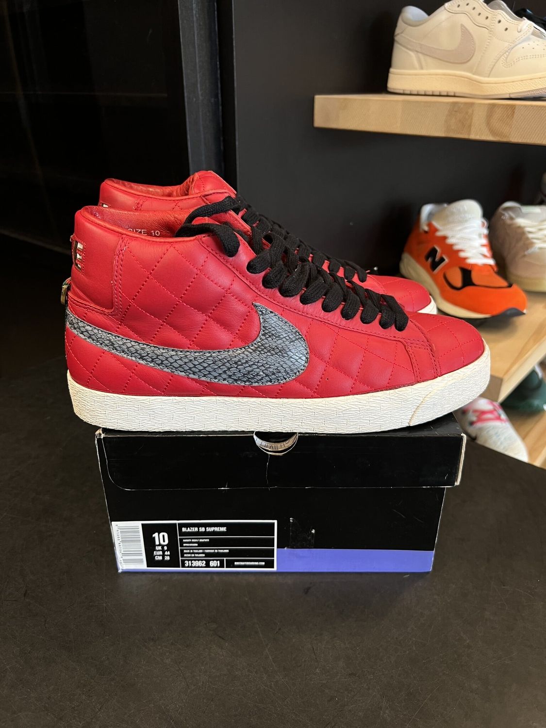 Nike SB Blazer Supreme Red (2006) Size 10, PREOWNED